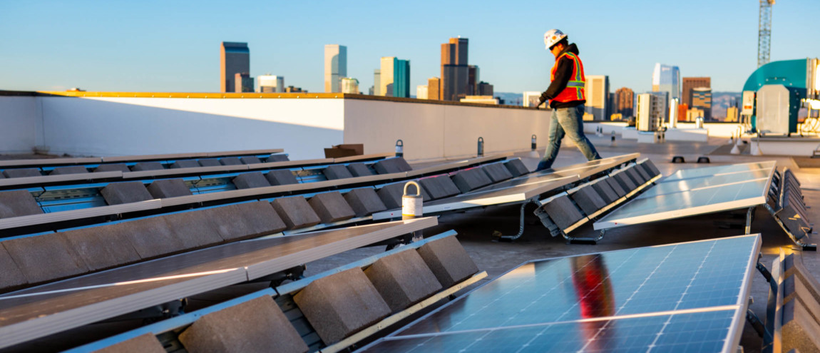 The Hub commercial solar roof