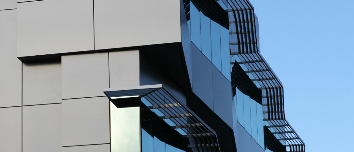 Composites on a commercial building