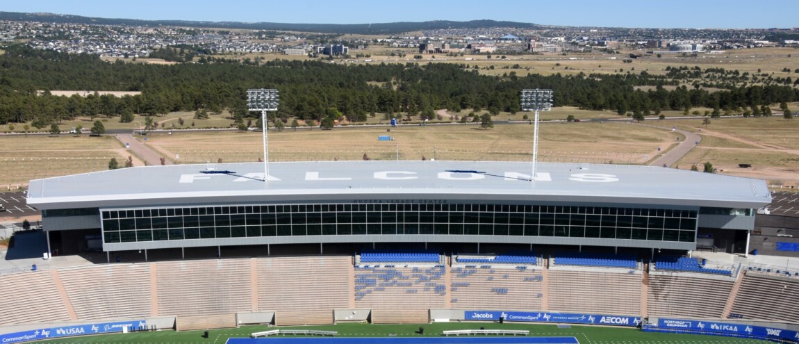 Football stadium with 