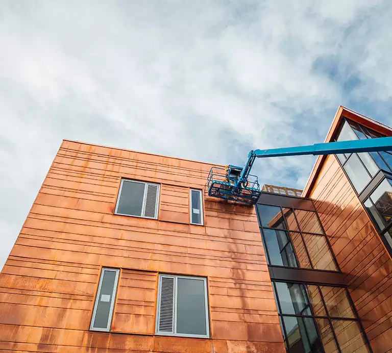 Metal Composite Materials on an Education building