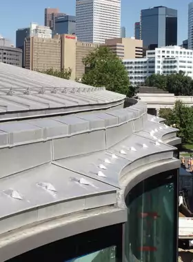 Sheet Metal commercial roof with Exposed Fastner