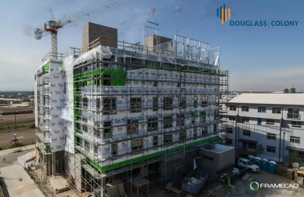 Framecad at Mariposa VII building construction site