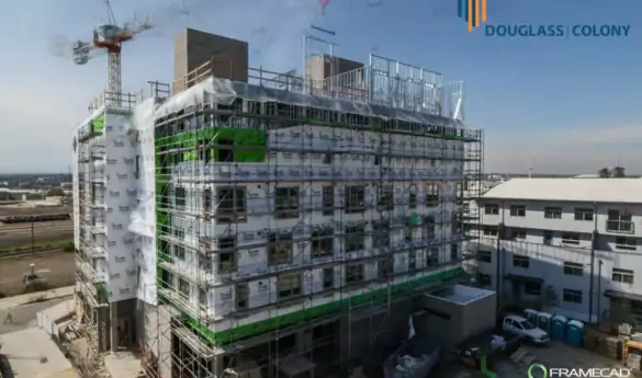 Framecad at Mariposa VII building construction site