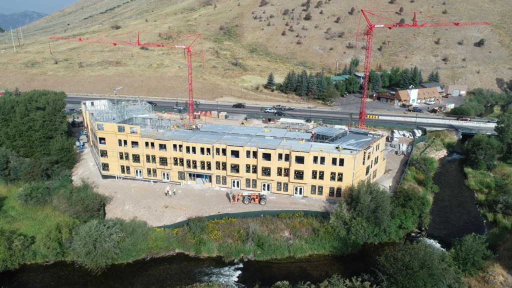 Sagebrush apartments FRAMECAD drone photo