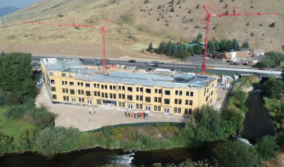 Sagebrush apartments FRAMECAD drone photo